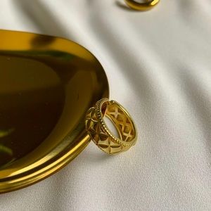 [🍍2 for $22] Chunky Gold Princess Ring